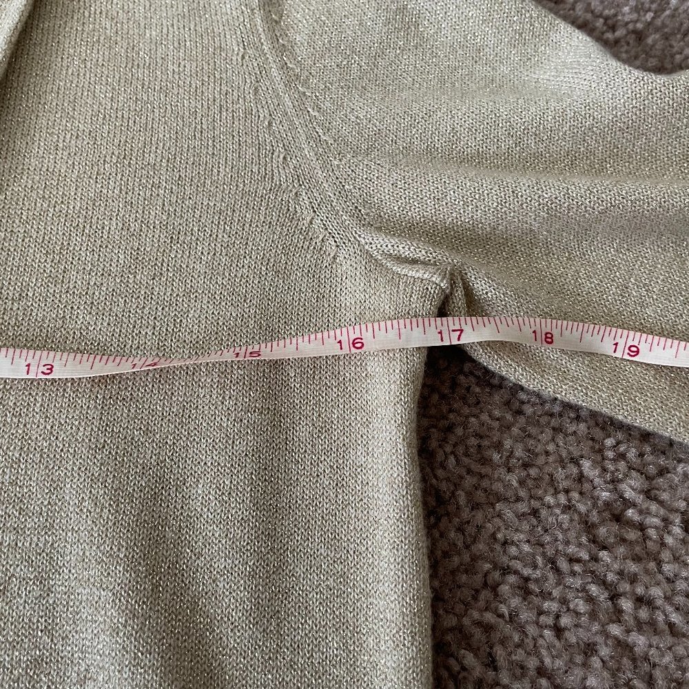 Banana Republic Gold Shimmer Cardigan XS - Picture 9 of 11